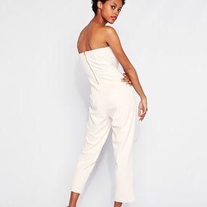 Express Strapless Sweetheart Neck Jumpsuit
